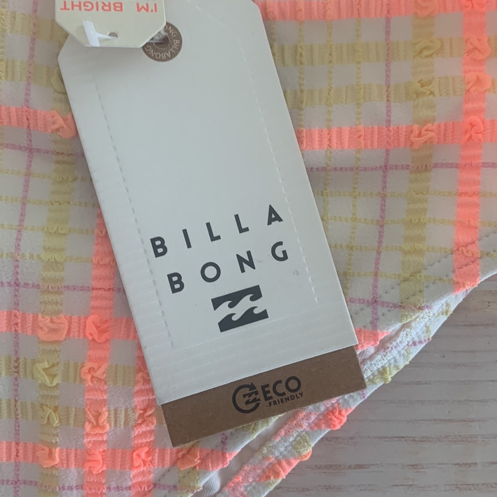 Billabong Bundle Of Bikini Bottoms! Pretty In Plaid High rise,&Sol Searcher pink - Picture 6 of 11
